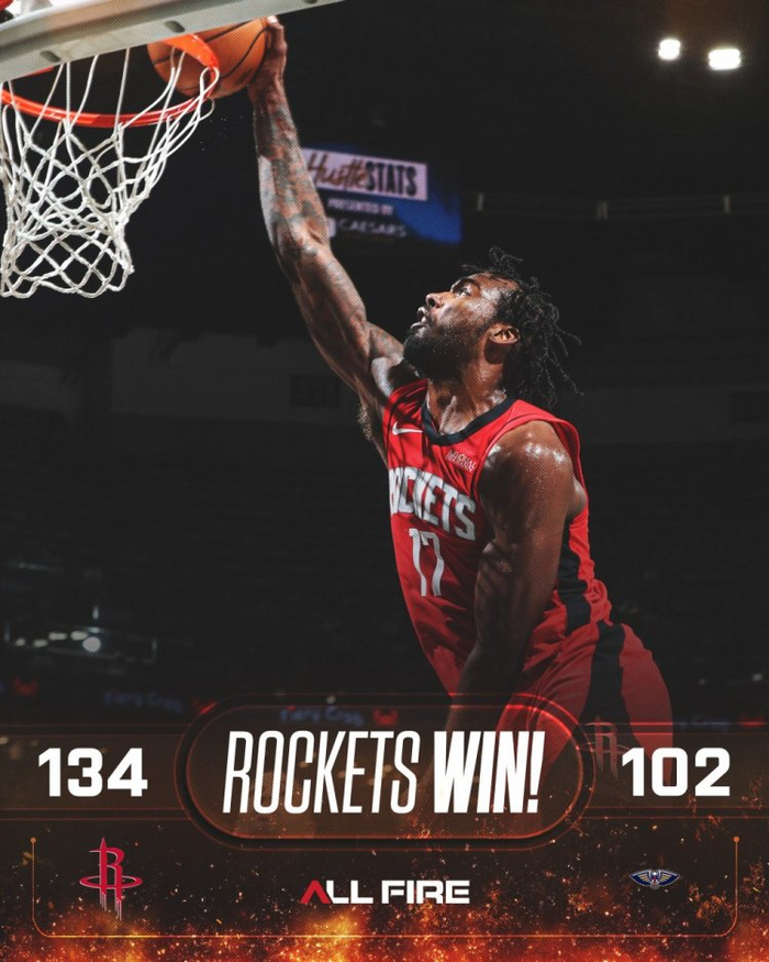 火箭大胜鹈鹕，申京36+14+7助创历史